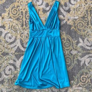 Teal cocktail dress